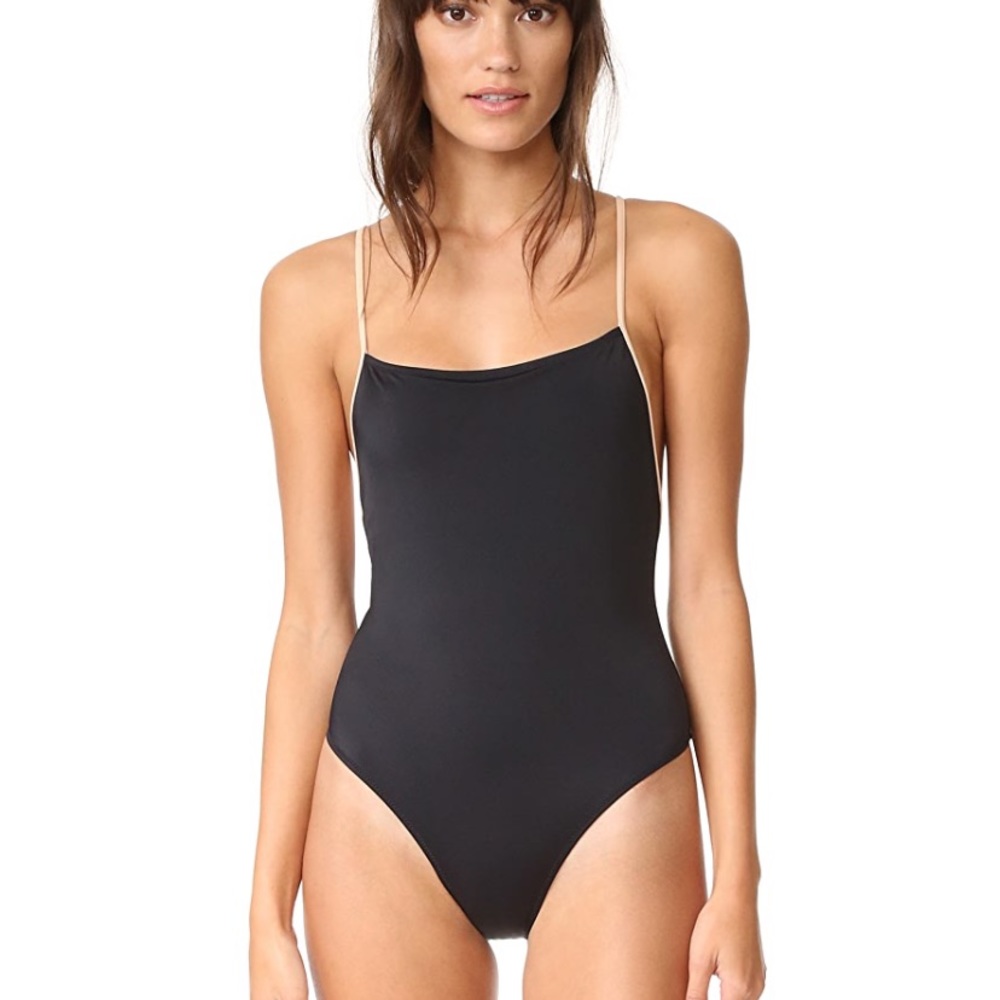 NWT Solid & Striped Chelsea black one-piece medium